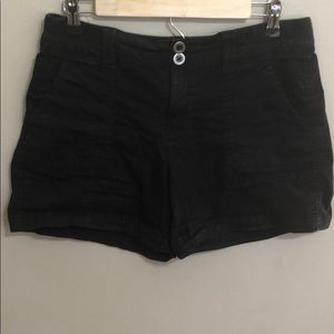 Black cargo shorts